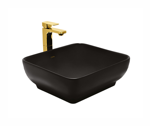 CAMPA BLACK THIN RIM TABLE TOP WASH 